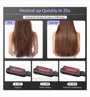 2 in 1 Hair Straightener Comb Brush