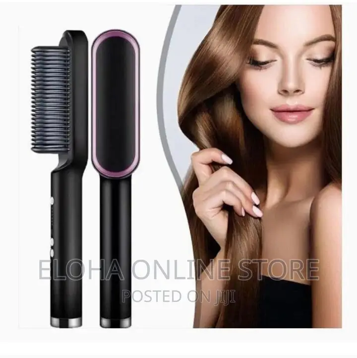 2 in 1 Hair Straightener Comb Brush