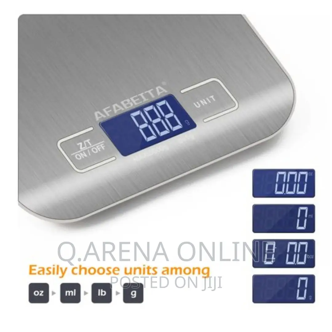 5KG 1g Kitchen Scales Stainless Steel Measuring LCD