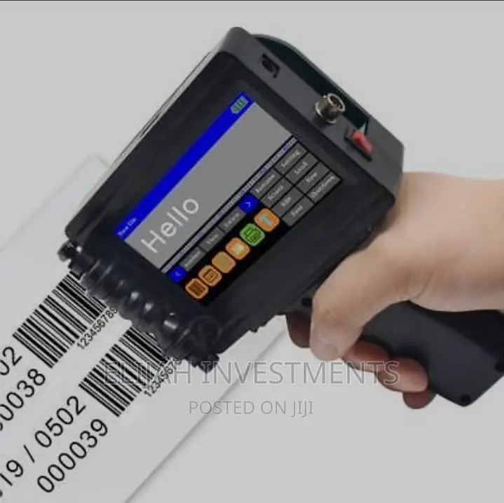Portable Serial Number Barcode Handheld Inkjet Printer