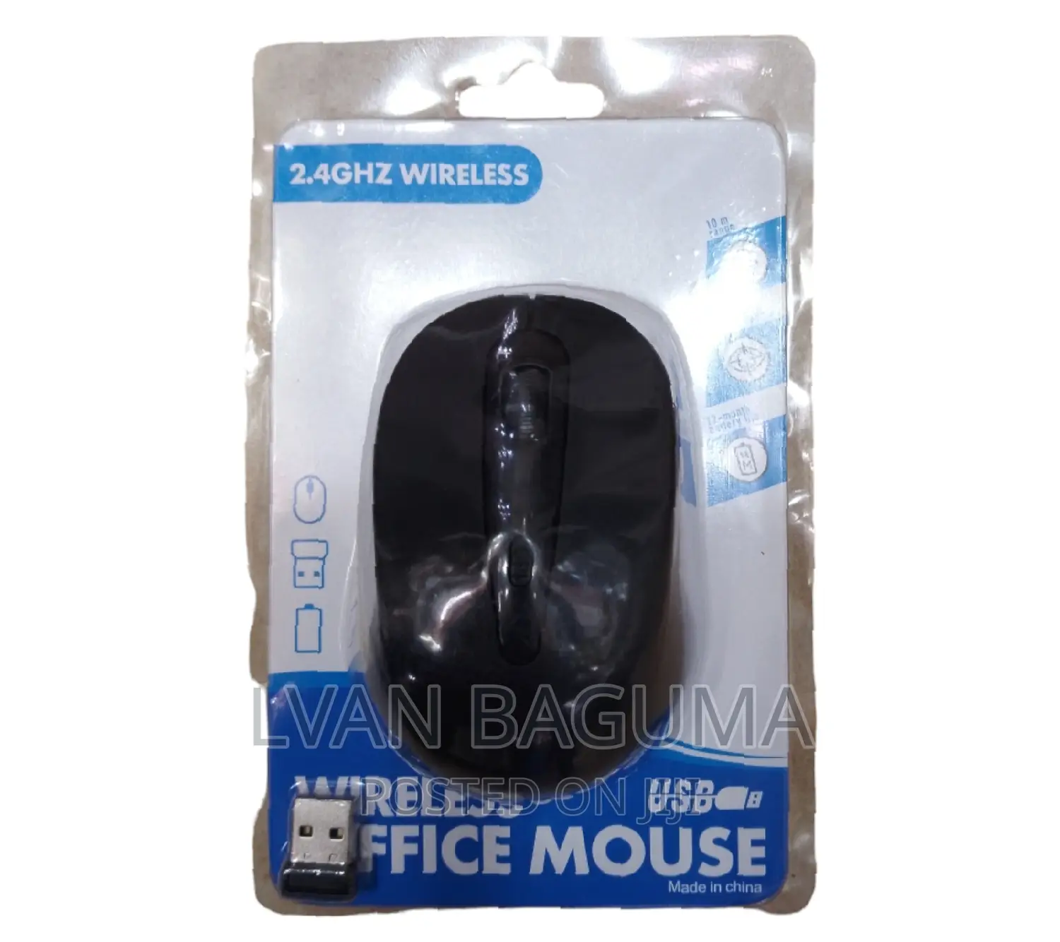 Wireless Office Computer Mouse - 10m Distance.