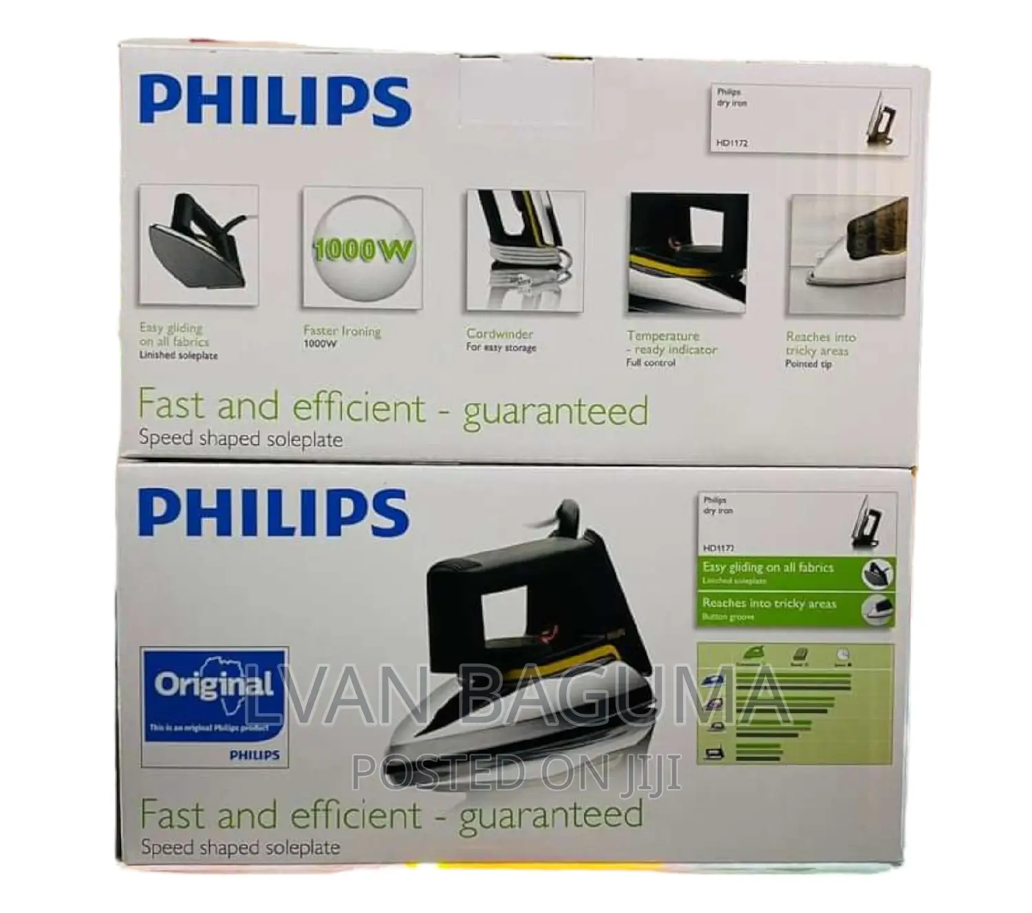 Original New Philips Dry Flat Iron