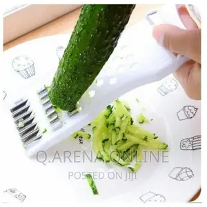 5 in 1 Vegetable Slicer Stainless - Color of Plastic Varies