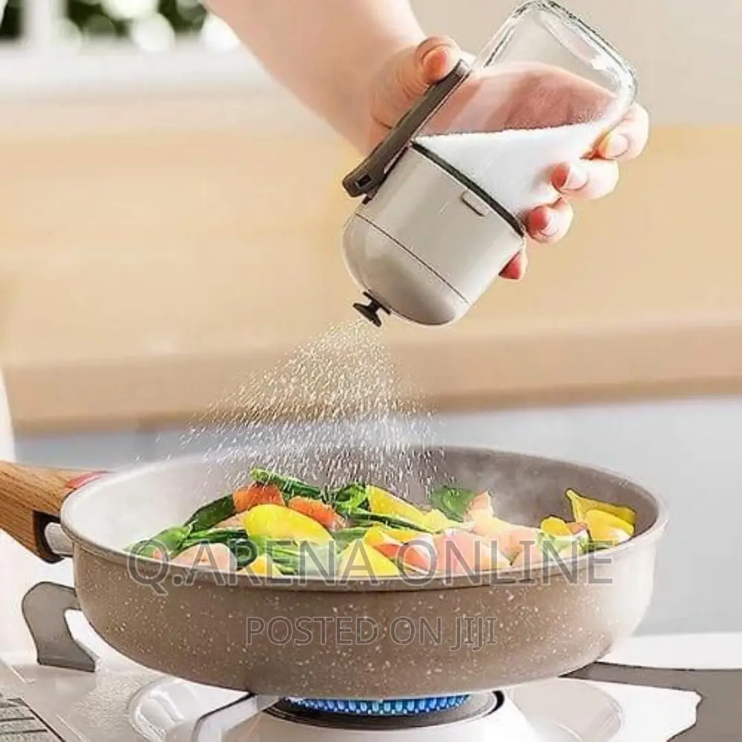 Glass Salt Pepper Shaker Dispenser Seasoning Bottle 180ml