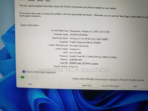 Laptop Microsoft Surface Pro 16GB Intel Core I7 SSD 500GB
