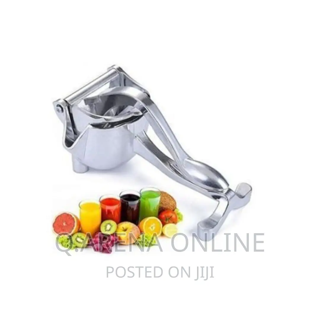 Orange Manual Stainless Steel Juicer /Fruit Presser - Silver