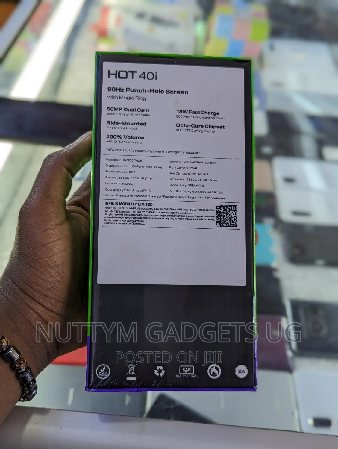New Infinix Hot 40i 128 GB Gold