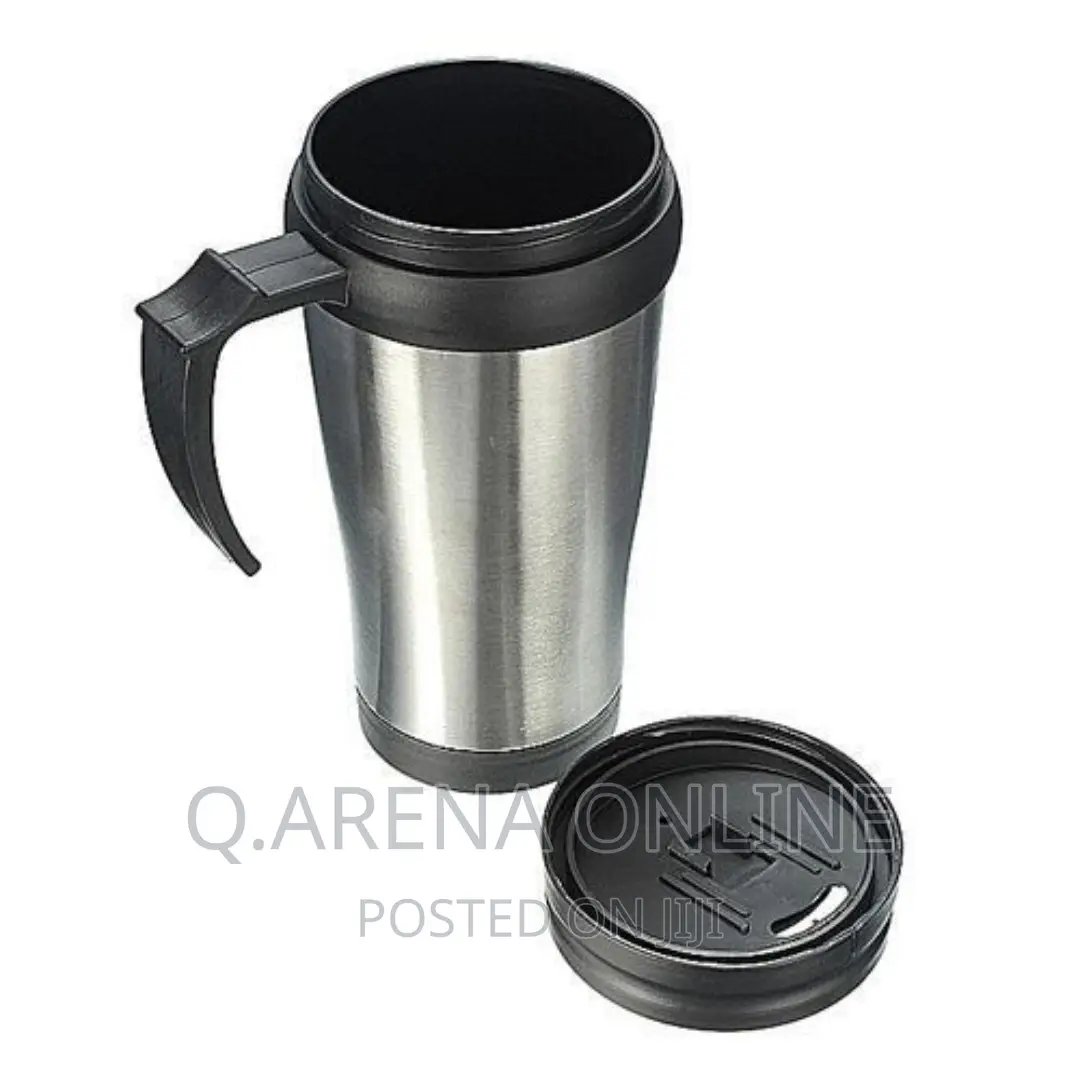 Portable Stainless Travel Insulated Mug - Silver