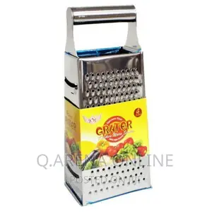 4 Sided Grater for Cutting and Slicing Vegetables - Silver