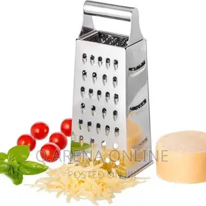 4 Sided Grater for Cutting and Slicing Vegetables - Silver