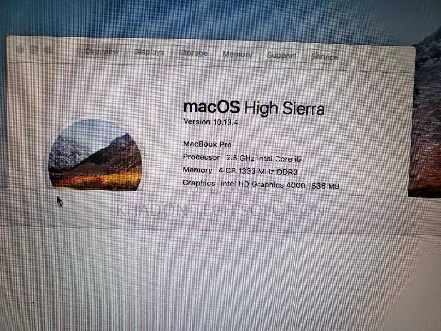 Laptop Apple MacBook Pro 2012 4GB Intel Core I5 SSD 500GB
