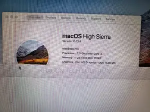 Laptop Apple MacBook Pro 2012 4GB Intel Core I5 SSD 500GB