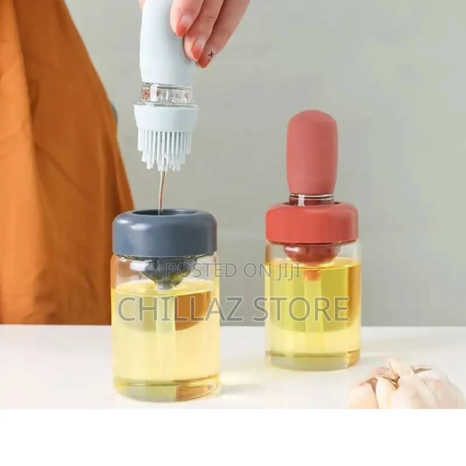 Oil Bottle With Brush.