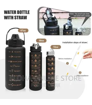 Set of 3 Drinking Water Bottles