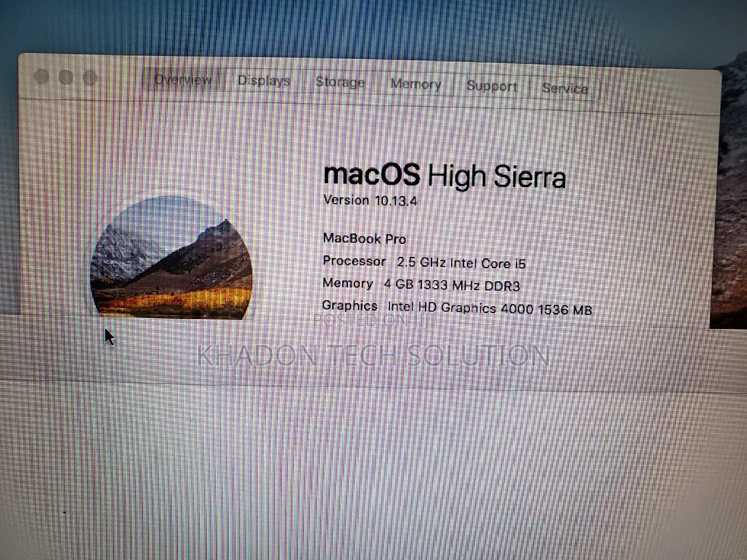 Laptop Apple MacBook Pro 2012 2GB Intel Core I5 HDD 500GB