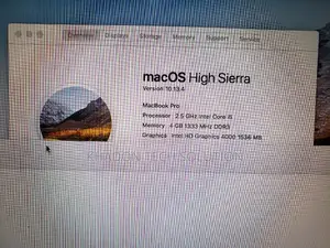 Laptop Apple MacBook Pro 2012 2GB Intel Core I5 HDD 500GB