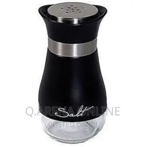 Stainless Steel Salt Pepper Spices Shaker - Black