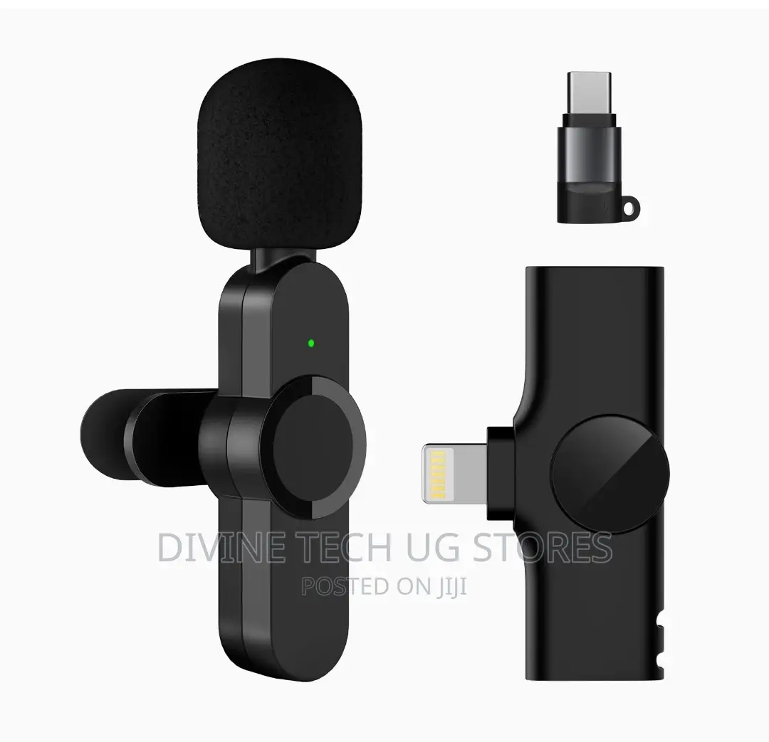 Dual Wireless Lavalier Microphone for iPhone + Type-C