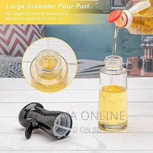 200ml Glass Cooking Vinegar Oil Sprayer Dispenser Bottle