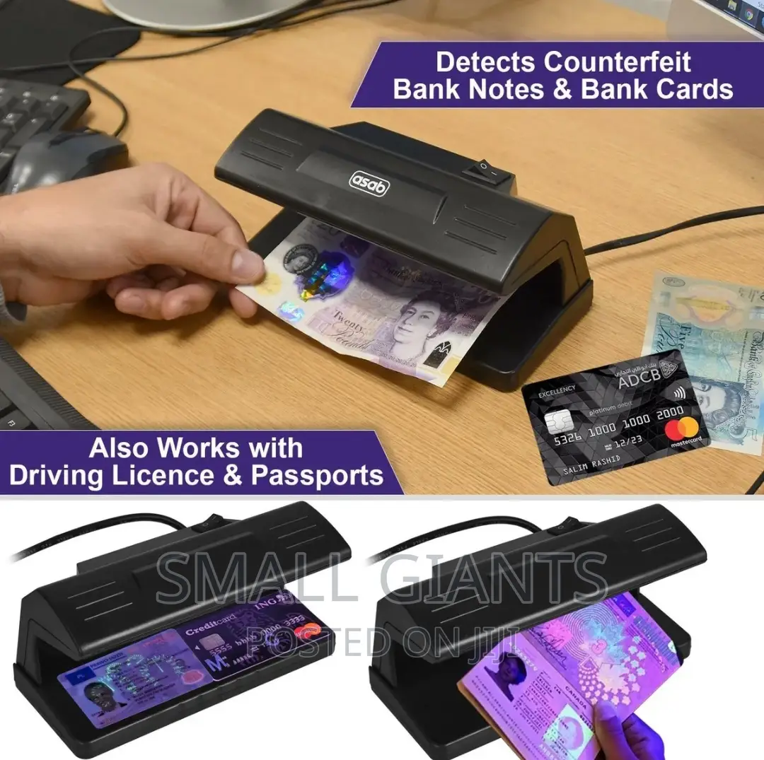 Counterfeit UV Fake Money Detector, Bank Note, Card Checker