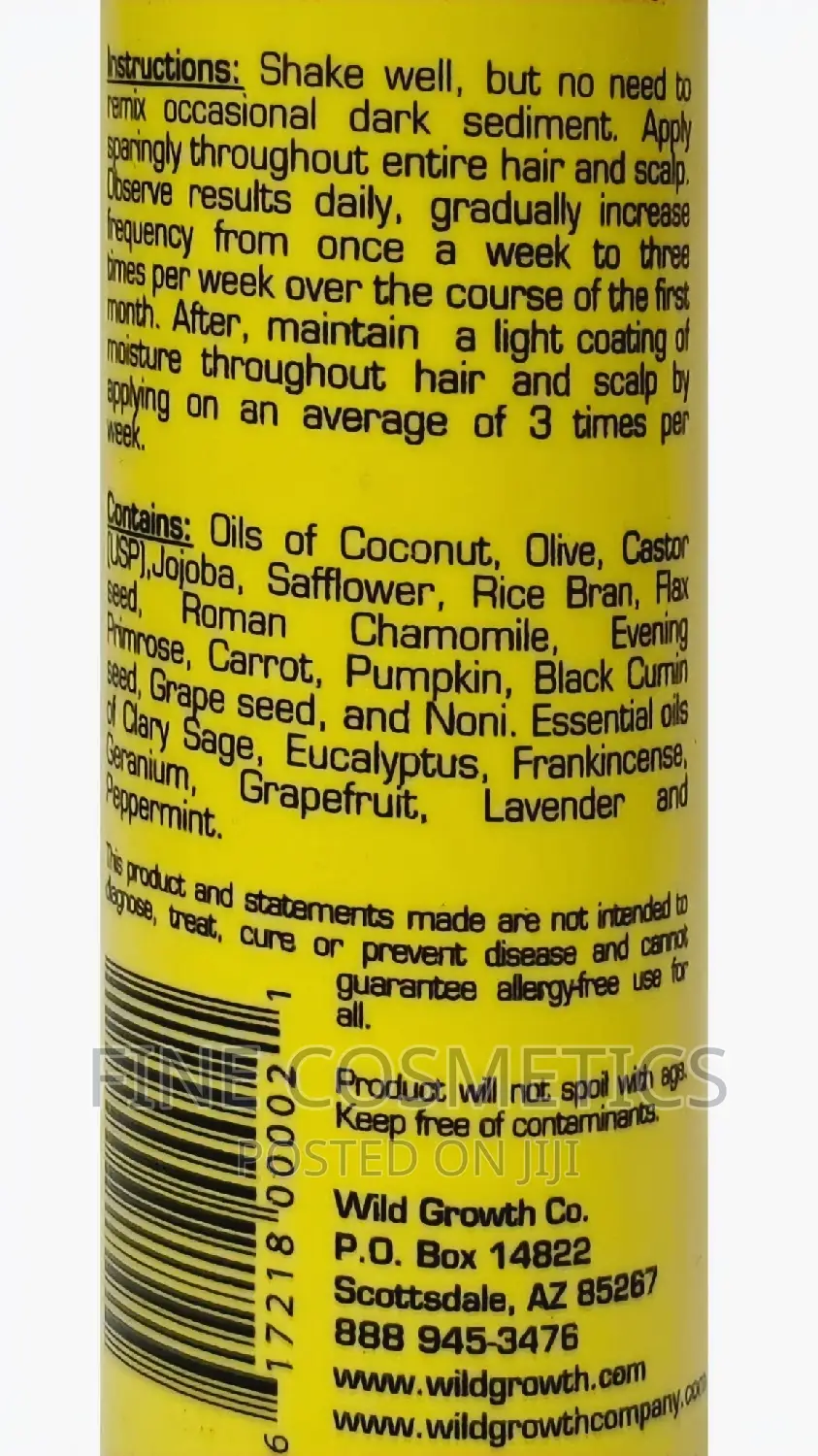 1PC ORIGINAL Wild Growth Hair Oil Grooming Hair Booster Oil