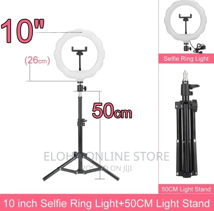10 Inch Selfie Ring Light and Light Stand