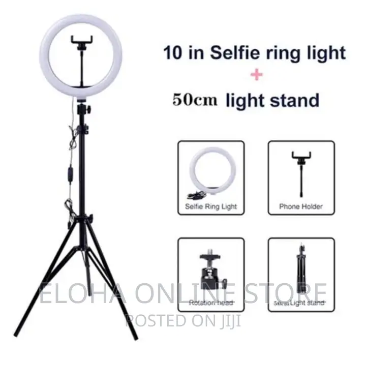 10 Inch Selfie Ring Light and Light Stand