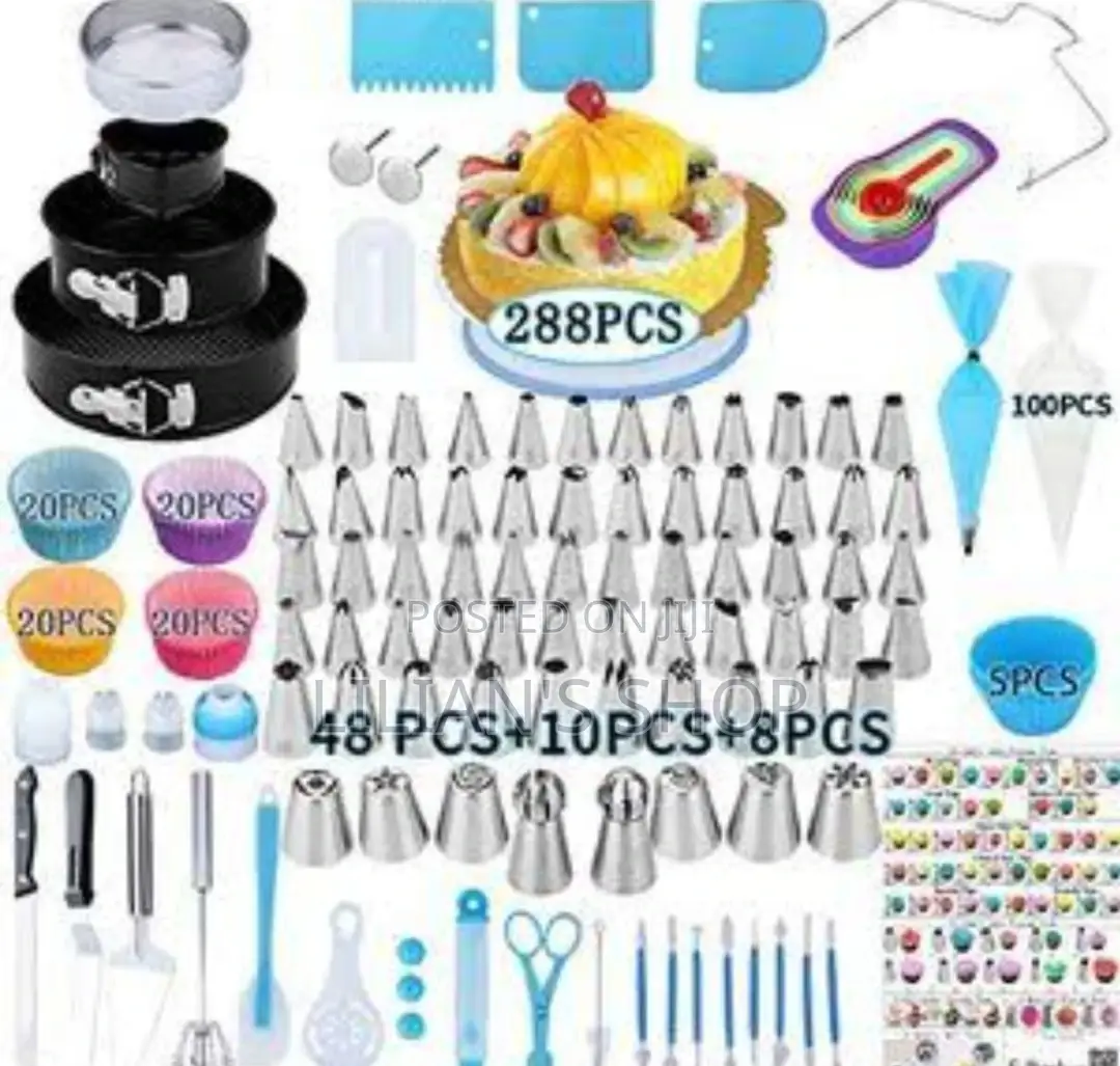 288pcs Decoratiing , Baking Kit Set