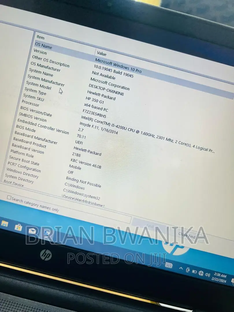 Laptop HP 350 G2 4GB Intel Core I5 SSD 250GB