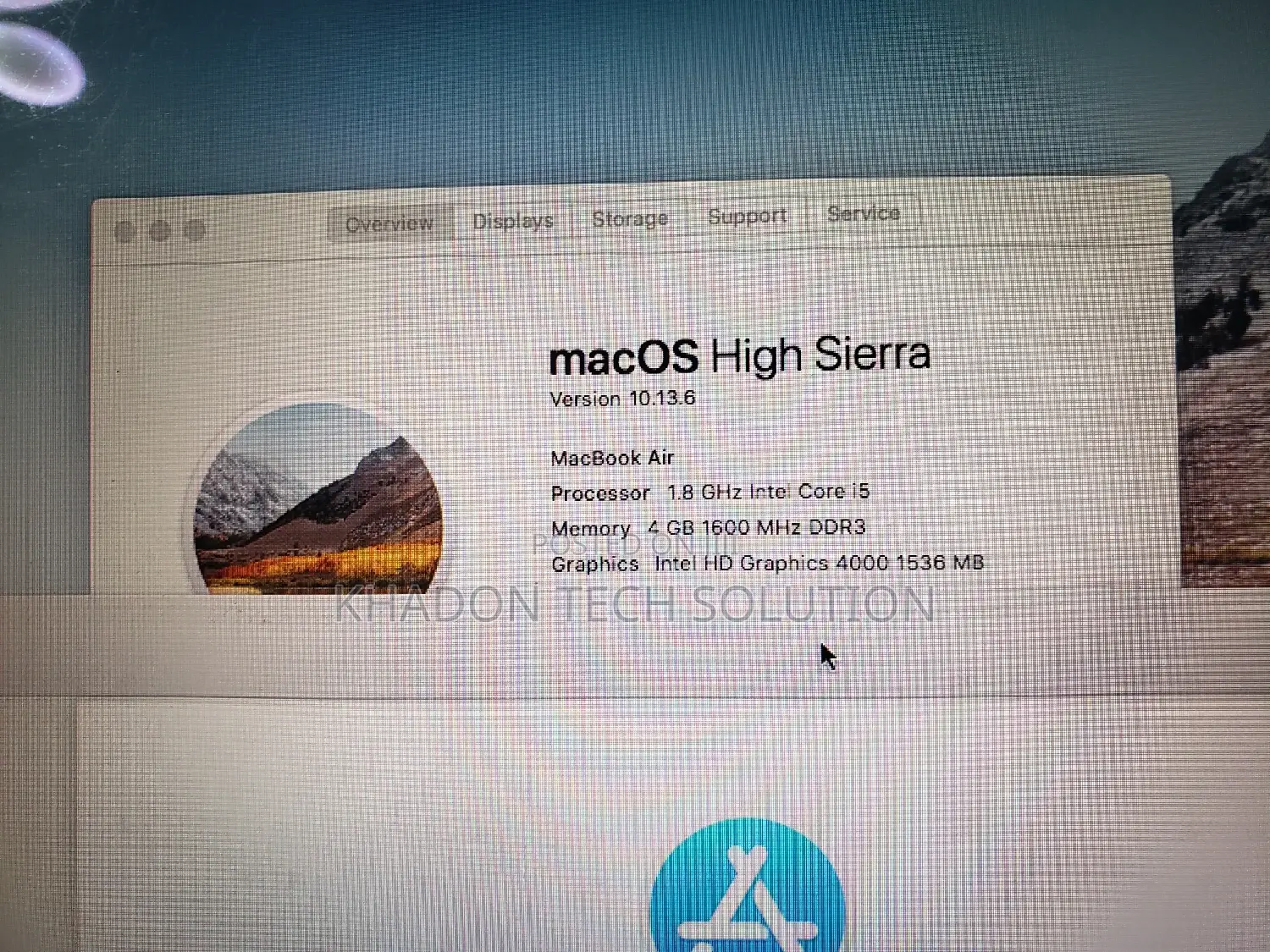 Laptop Apple MacBook Air 2013 4GB Intel Core I5 SSD 256GB