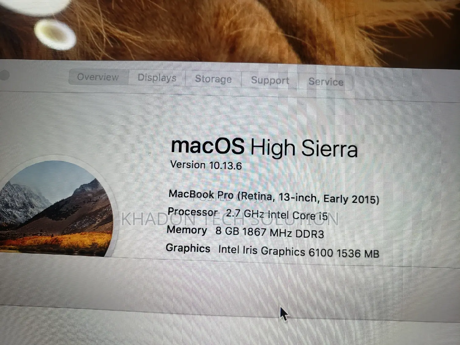 Laptop Apple MacBook Pro 2015 8GB Intel Core I5 SSD 256GB