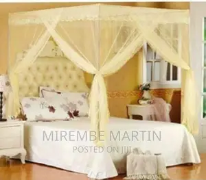 5*6 Mosquito Net With Stands- Cream