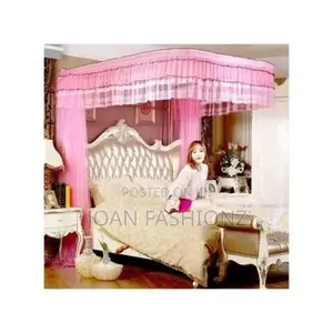 Two Stand 6*6 Rail Mosquito Net-White