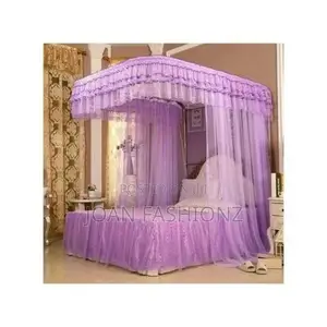 Two Stand 6*6 Rail Mosquito Net-White