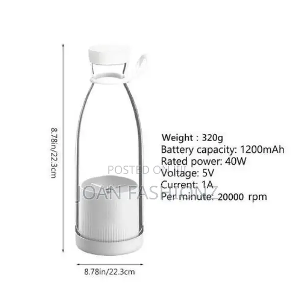Mini USB Portable Personal Juice Blender-Multi- Colours