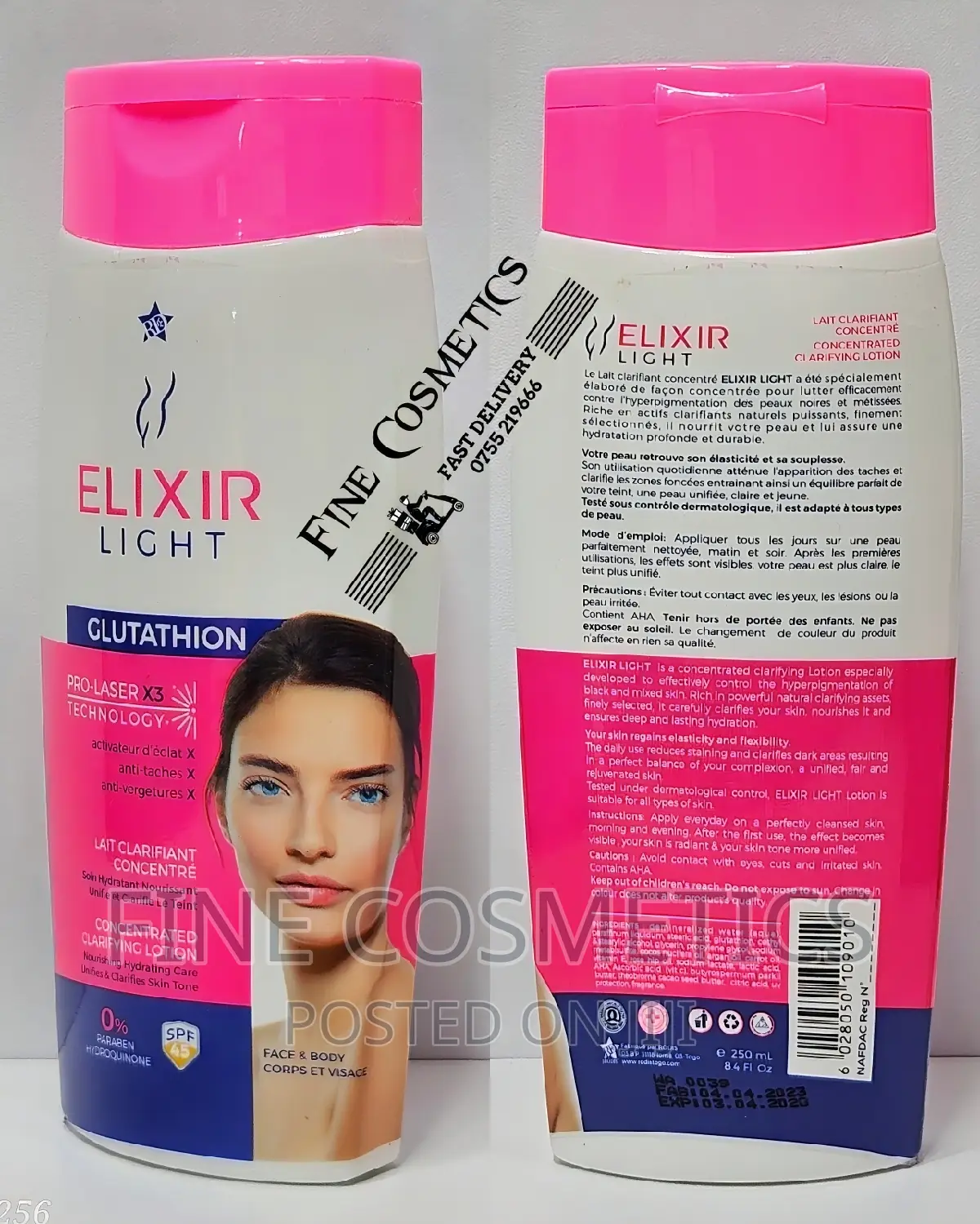 ELIXIR LIGHT | Advanced Glutathione Skin Whitening SET OF 3: