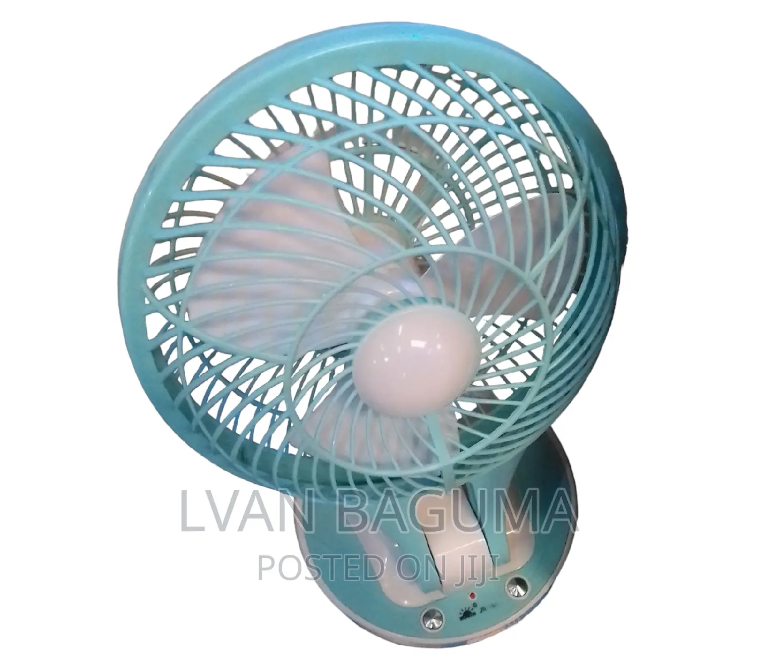 Portable Rechargable Mini Fan With a LED Light - Table Fan