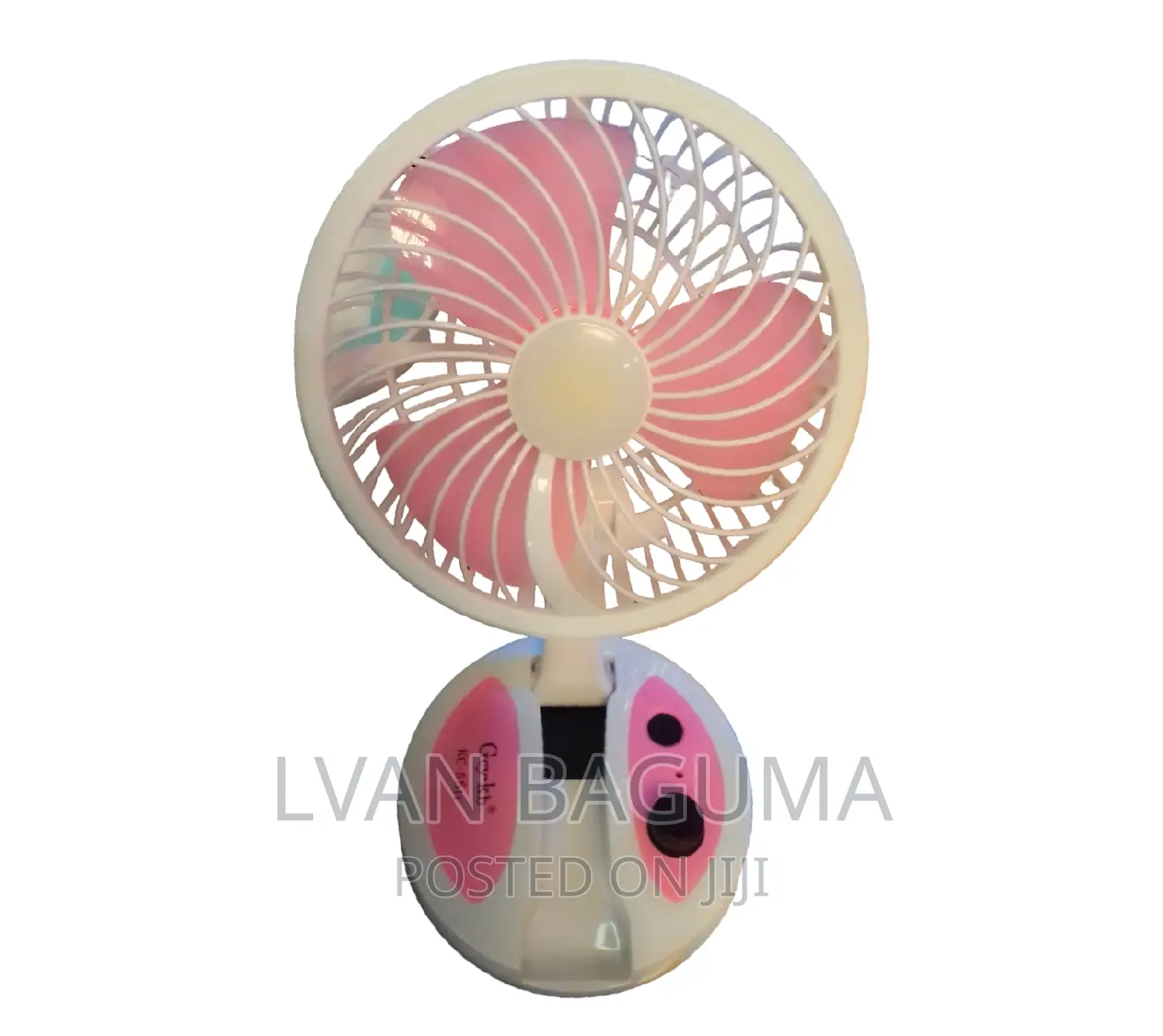 Folding Mini Fan With LED Light - Table / Desk Fan