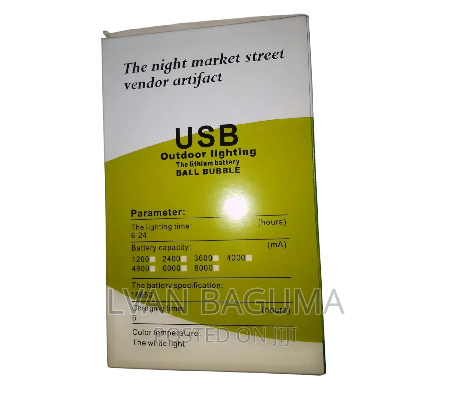 DP Solar / USB Rechargeable Night Market Bulb