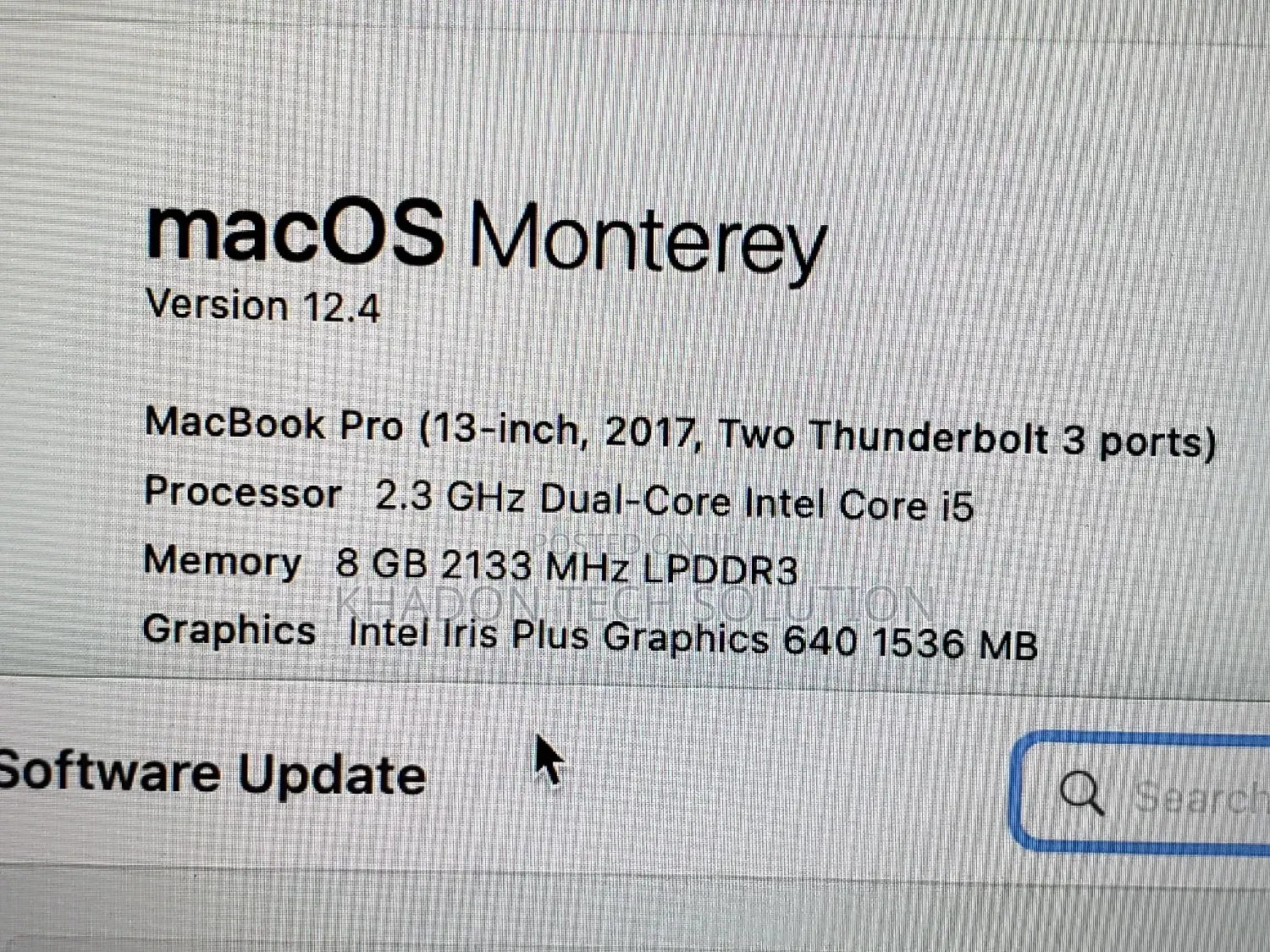 Laptop Apple MacBook Pro 2017 8GB Intel Core I5 SSD 256GB