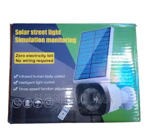 Photo - Solar Monitoring Light - Outdoor Security Purposes