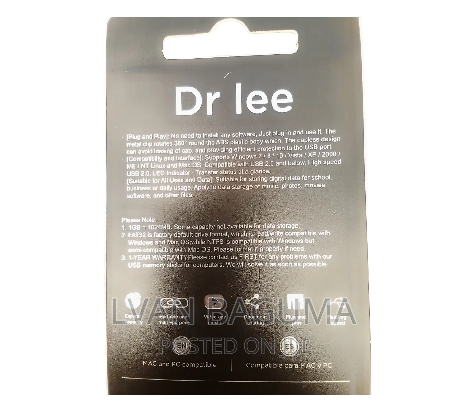 Dr. Lee USB Flash Drive 16 GB - Plug and Play
