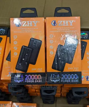 ZHY 20000mah High Capacity Fast Charging Powerbank Wholesale