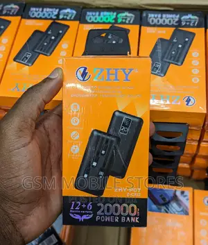 ZHY 20000mah High Capacity Fast Charging Powerbank Wholesale