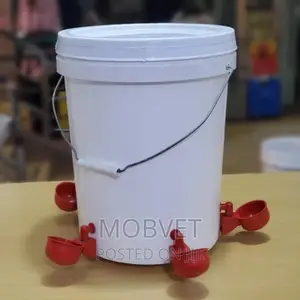 Red Cup Chicken Drinker Buckets