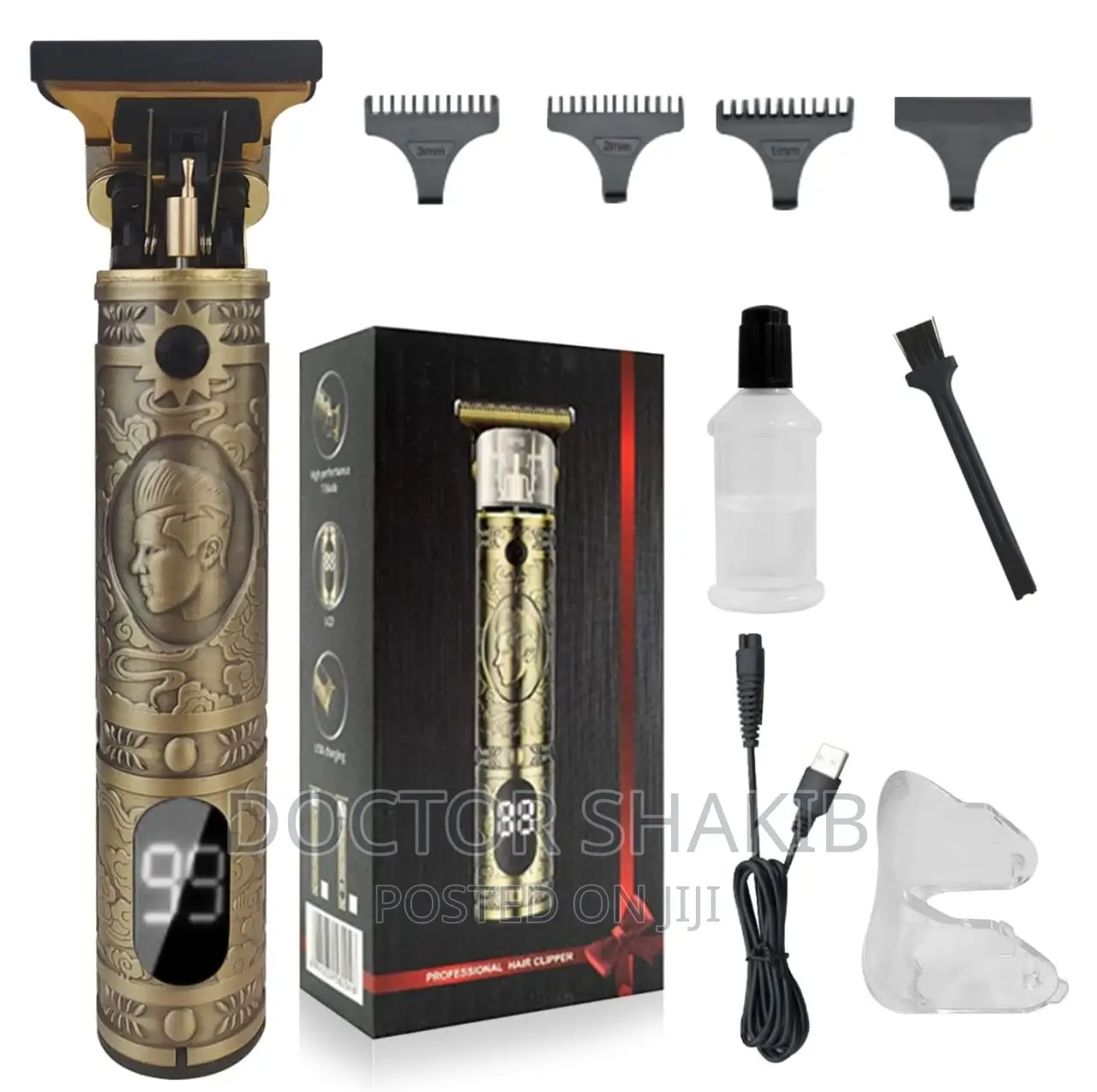 Professional Electric Hair Clipper With Digital Display