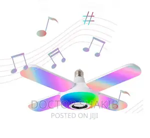 Generic Four-Leaf Bluetooth Music Night Light Lamp