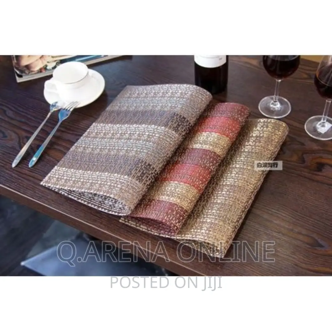 Dining Table Mat - 6 Pieces - Color May Vary