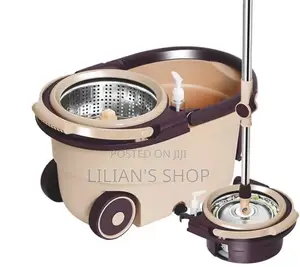 360 Detachable Mop Bucket Set,Wheels Spin Head Mopper
