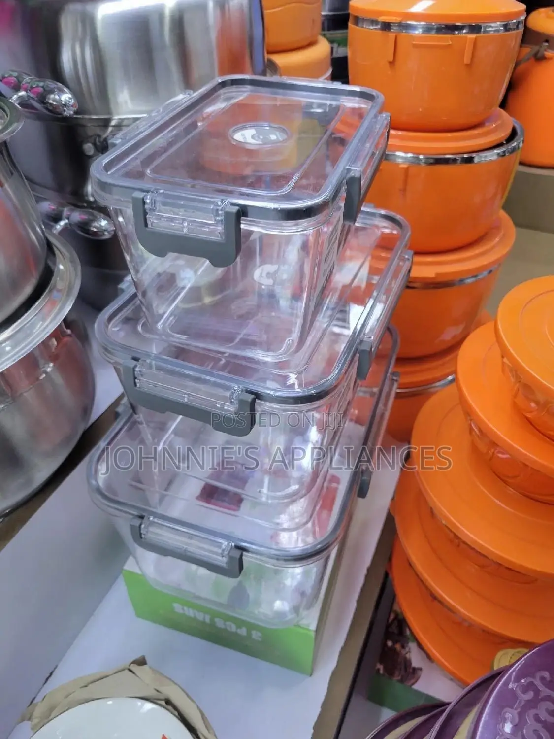 Tight Klear Storage Containers 3pics Aset
